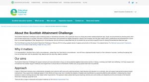 Scottish Attainment Challenge screenshot